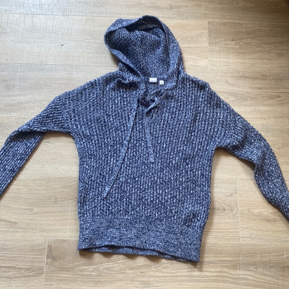 knitted hoodie